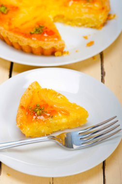 taze ev pişmiş armut pasta tatlı kek tart 