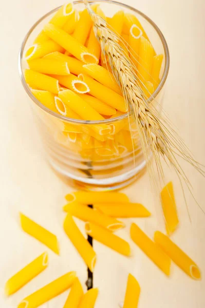 Short Italian Pasta Penne Durum Wheat Grains — Stock Photo, Image