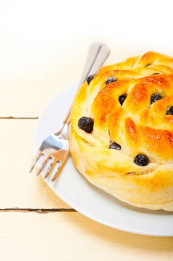 taze ev pişmiş yaban mersini ekmek pasta tatlı yüzünden Beyaz ahşap masa