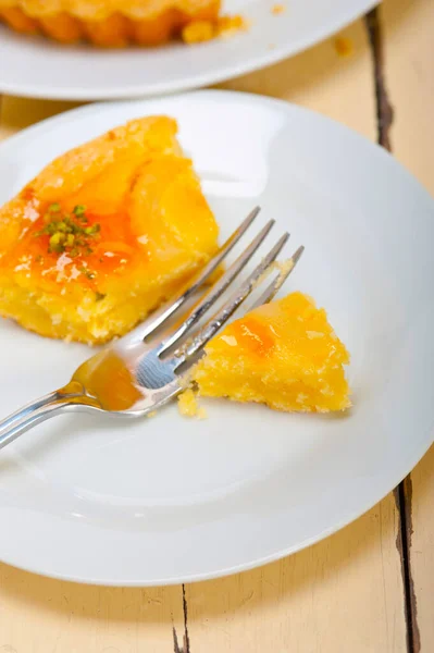 Fresh Home Baked Pears Pie Dessert Cake Tart — Stock Photo, Image