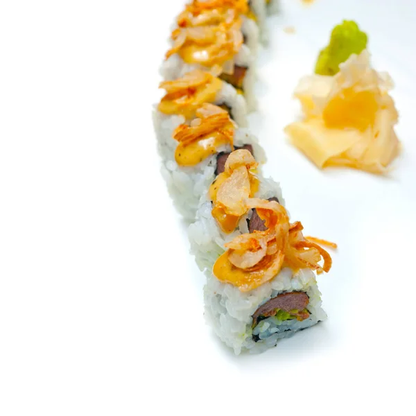 Fresh Made Japanese Sushi Rolls Called Maki Sushi — Stock Photo, Image