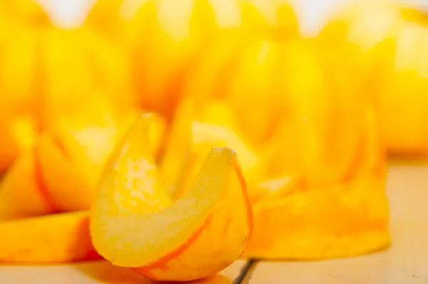 Bunch Fresh Yellow Pumpkins Just Collected Garden — Stock Photo, Image