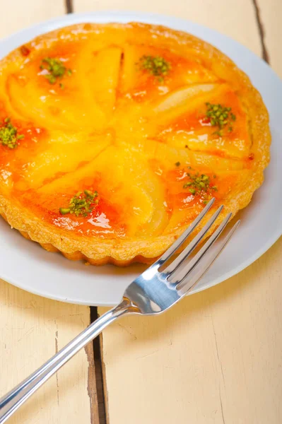 Frisch Gebackene Birnenkuchen Nachtisch Kuchen Torte — Stockfoto