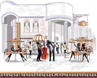 eski şehrin sokak kafeleri, dizi