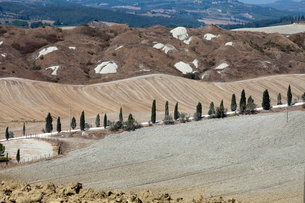 Crete senesi - landskap av tuscany. Italien — Stockfoto