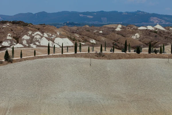 Crete senesi - landskap av tuscany. Italien — Stockfoto