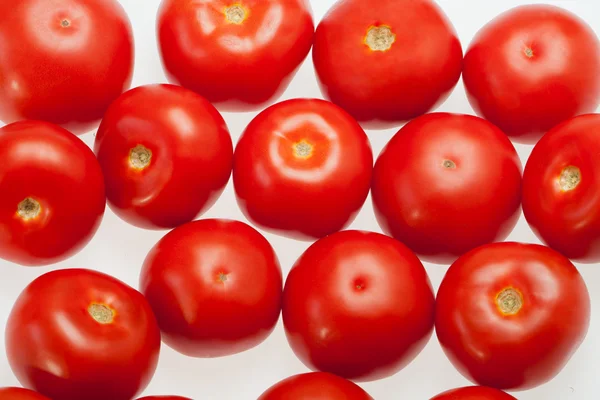 Friske tomater isoleret på hvidt - Stock-foto