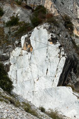 Mermer ocakları - apuan alps, carrara, Toskana,
