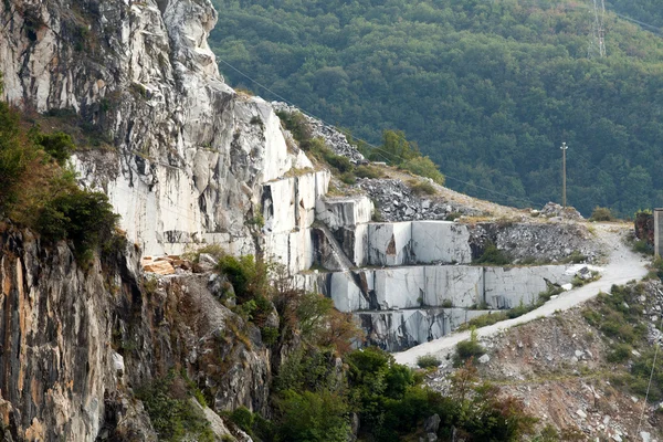 Marmor stenbrott - Apuanska Alperna, carrara, Toscana, — Stockfoto