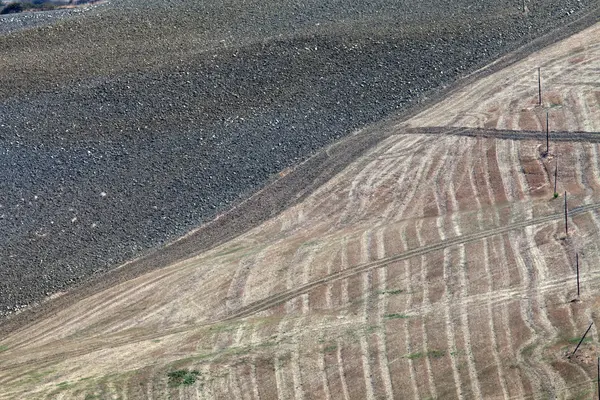 Crete senesi - die Landschaft der Toskana. Italien — Stockfoto