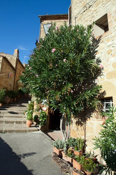 De stad Pienza is een kleine parel op het Toscaanse platteland — Stockfoto