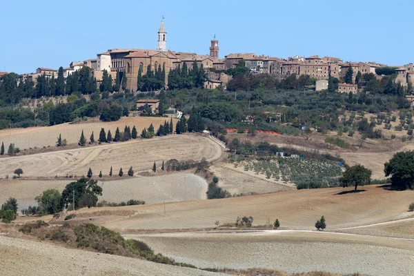 Die mittelalterliche stadt pienza — Stockfoto