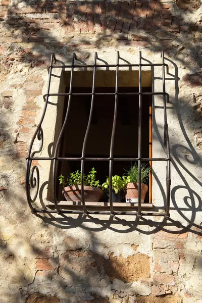 La ciudad de Pienza es una pequeña perla en la campiña toscana — Foto de Stock