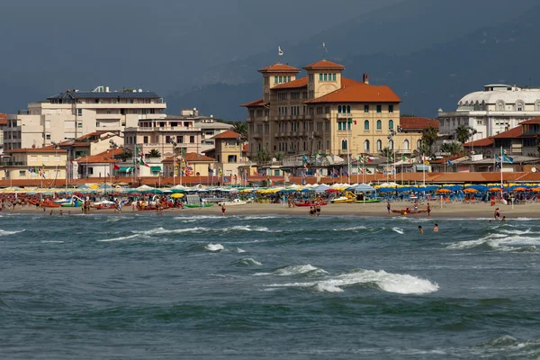 Pohled na pobřeží versilia - viareggio — Stock fotografie