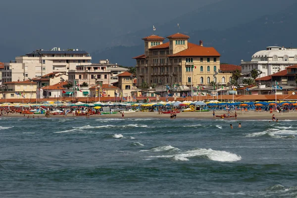 Vista de la costa de Versilia - Viareggio — Foto de Stock