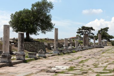 via tecta, asklepion için önde gelen Roma kutsal Caddesi