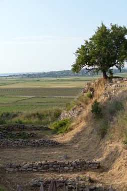 Truva antik kalıntılar. Türkiye