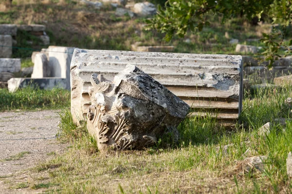 Truva antik kalıntılar. Türkiye — Stok fotoğraf