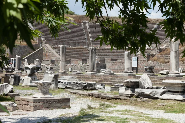 Asclepeion 古城在贝加蒙、 土耳其. — 图库照片