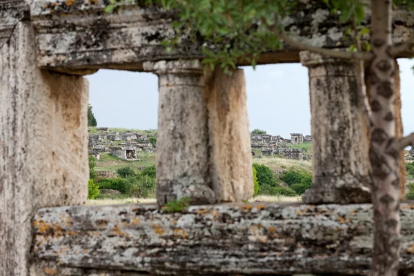 Ruins of the ancient city of Hierapolis — Stock Photo, Image