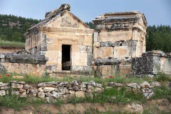 Ruínas da antiga cidade de Hierápolis — Fotografia de Stock