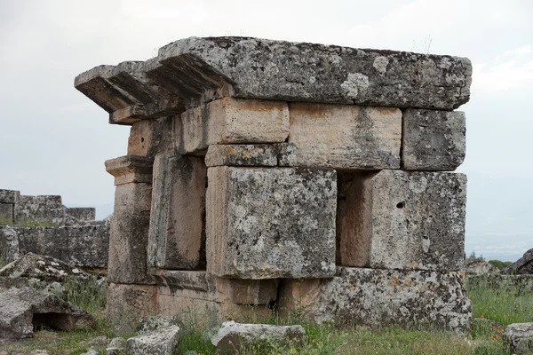 Ruiny starověkého města hierapolis — Stock fotografie