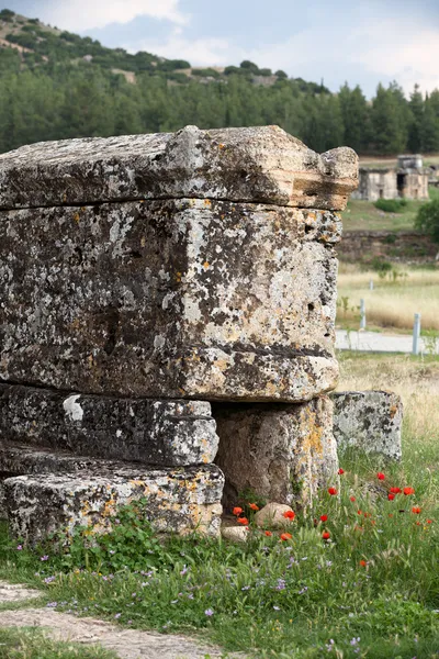 Ruins of the ancient city of Hierapolis — Stock Photo, Image