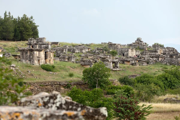 Ruínas da antiga cidade de Hierápolis — Fotografia de Stock