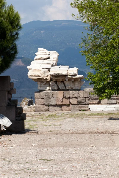 Ruinas en la antigua ciudad de Pérgamo, Turquía —  Fotos de Stock