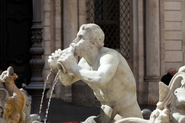 Roma - fontana del moro, piazza navona