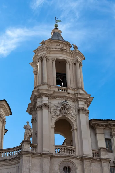 Sant 'Agnese en Agone en Piazza Navona en Roma, Italia — Foto de Stock