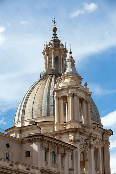 Sant 'Agnese em Agone na Piazza Navona em Roma, Itália — Fotografia de Stock