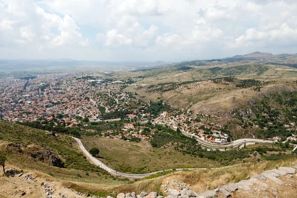 Bergama - la vista de la ciudad desde la Acrópolis —  Fotos de Stock
