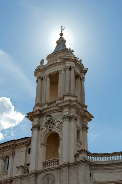 以前在纳沃纳广场在罗马 sant'agnese — 图库照片