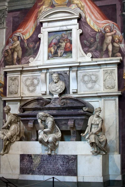 Firenze - Santa Croce.Tomba di Michelangelo Buonarroti — Foto Stock