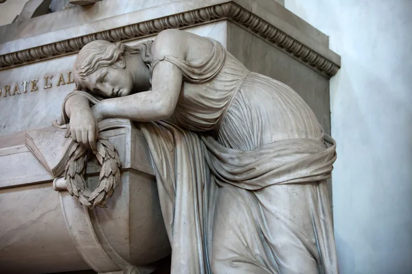 Florence - santa croce.tomb van dante alighieri — Stockfoto