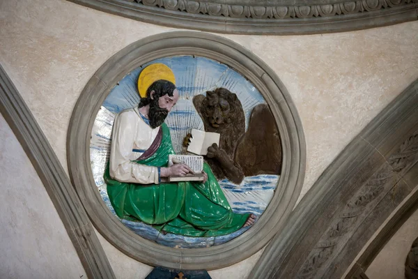 Florencja - santa croce, wnętrze kaplica Pazzich — Zdjęcie stockowe