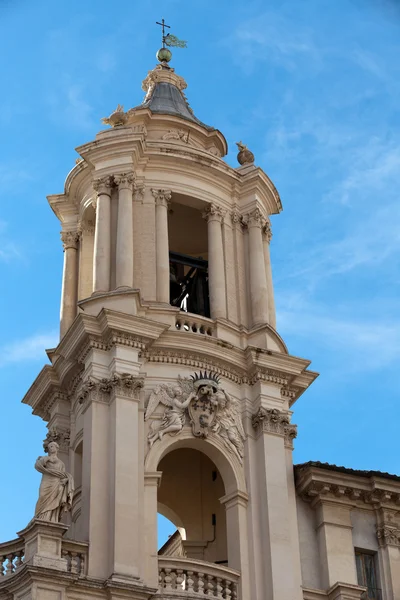 Sant'agnese в agone на площі Пьяцца Навона в Римі — стокове фото