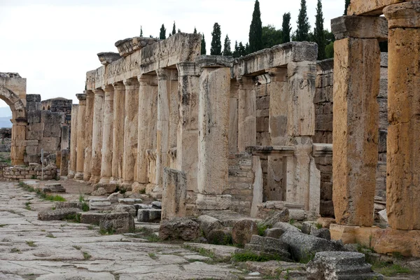 Ruines de l'ancienne ville de Hierapolis — Photo