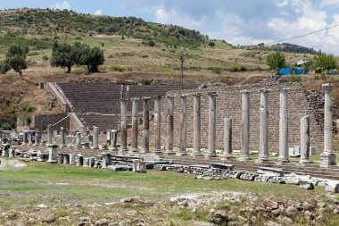 asclepeion antik kenti Bergama, Türkiye'de.