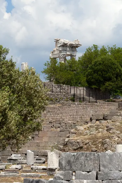 Ruiner i den antika staden Pergamon, Turkiet — Stockfoto