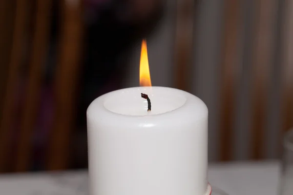 The lighted candle — Stock Photo, Image