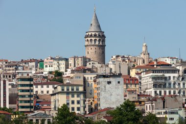 Galata Kulesi İstanbul Beyoğlu bölgesinde, Türkiye