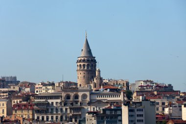 Galata Kulesi İstanbul Beyoğlu bölgesinde, Türkiye