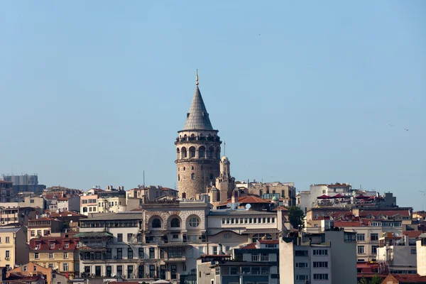 Galata-Turm im Istanbuler Stadtteil Beyoglu, Türkei — Stockfoto