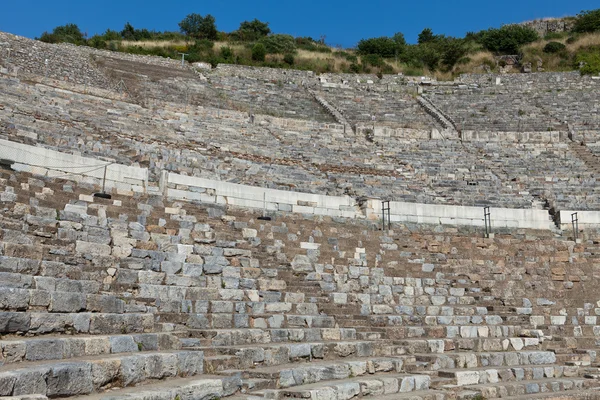 Anfiteatro greco-romano na cidade antiga Éfeso — Fotografia de Stock