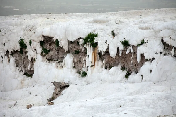 Travertin Pools und Terrassen in Pamukkale Truthahn — Stockfoto