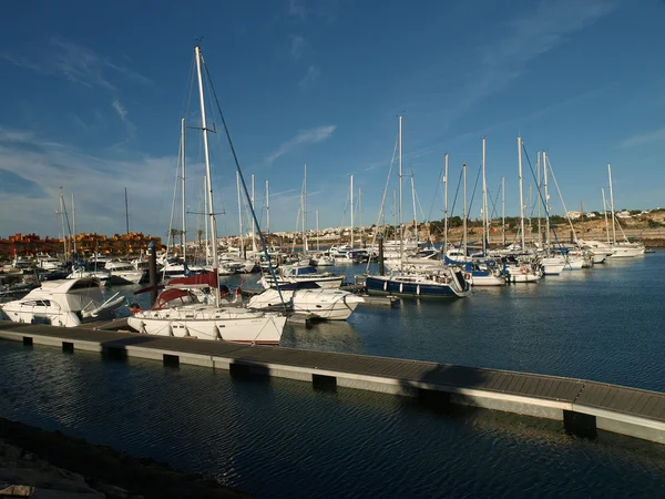 Yacht marina em Portimão. Algarve, Portugal — Fotografia de Stock