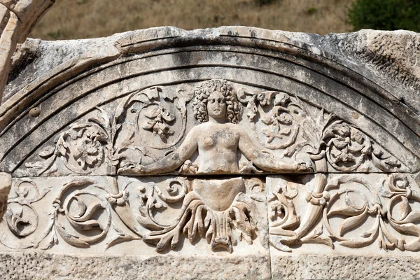 Temple of Hadrian in the ancient Greek city Ephesus — Stock Photo, Image
