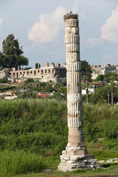 De tempel van artemis, een van de zeven wonderen van de antieke wereld — Stockfoto